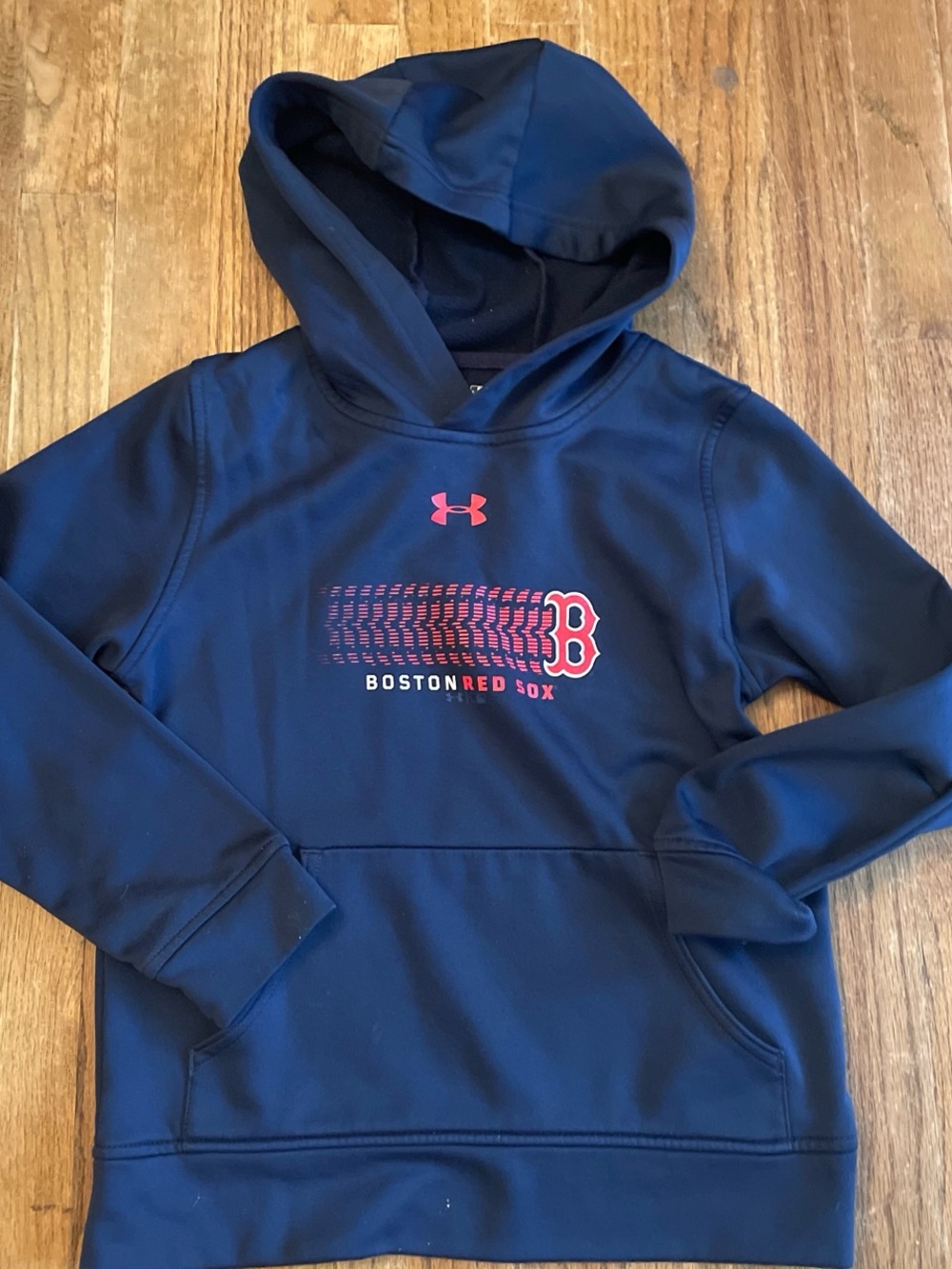 Under Armour Kids Navy and Red Boston Red Sox Hoodie